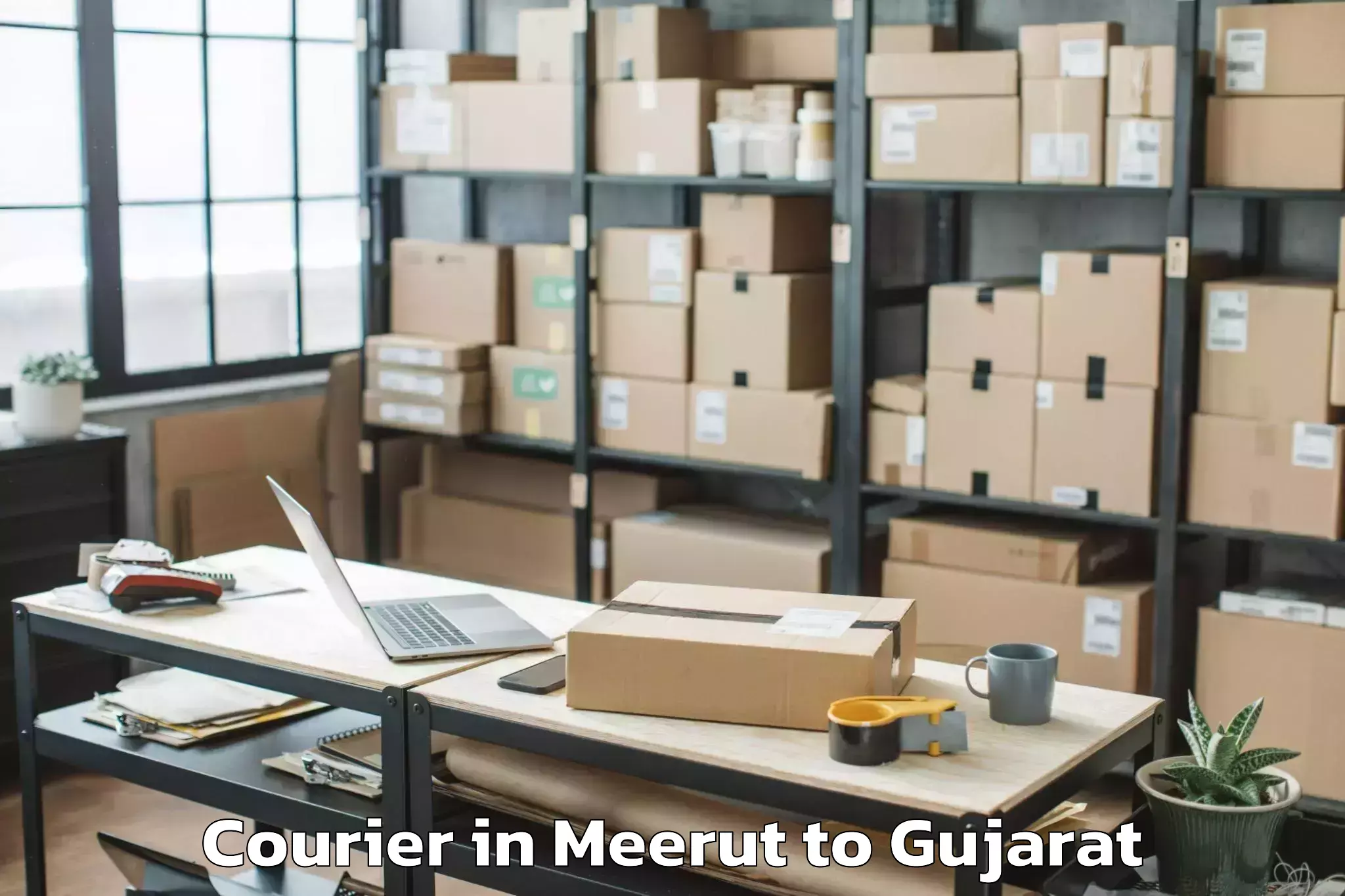 Comprehensive Meerut to Mahesana Courier